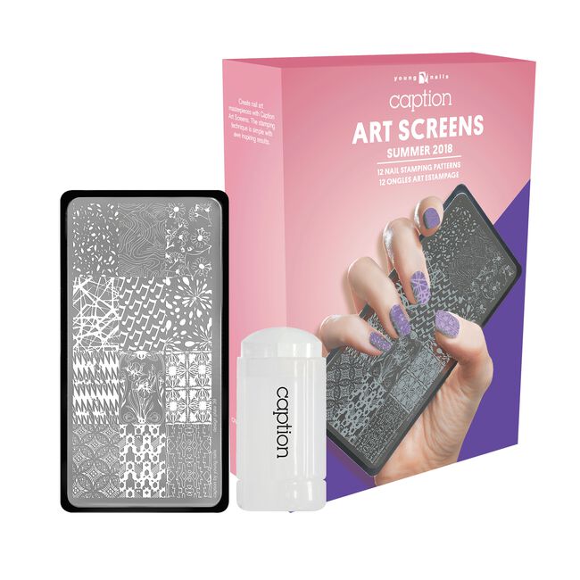 Young Nails Caption Summer Collection Kit Art Screen Set Summer