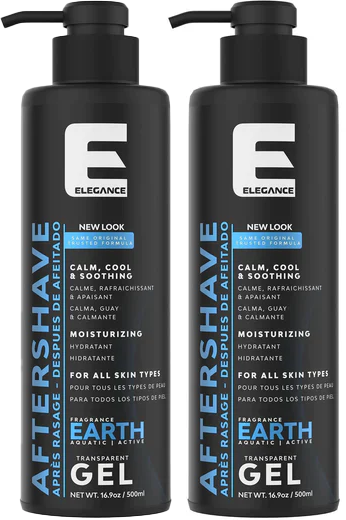 2 Pack Elegance Shaving Gel Earth 16.9 oz
