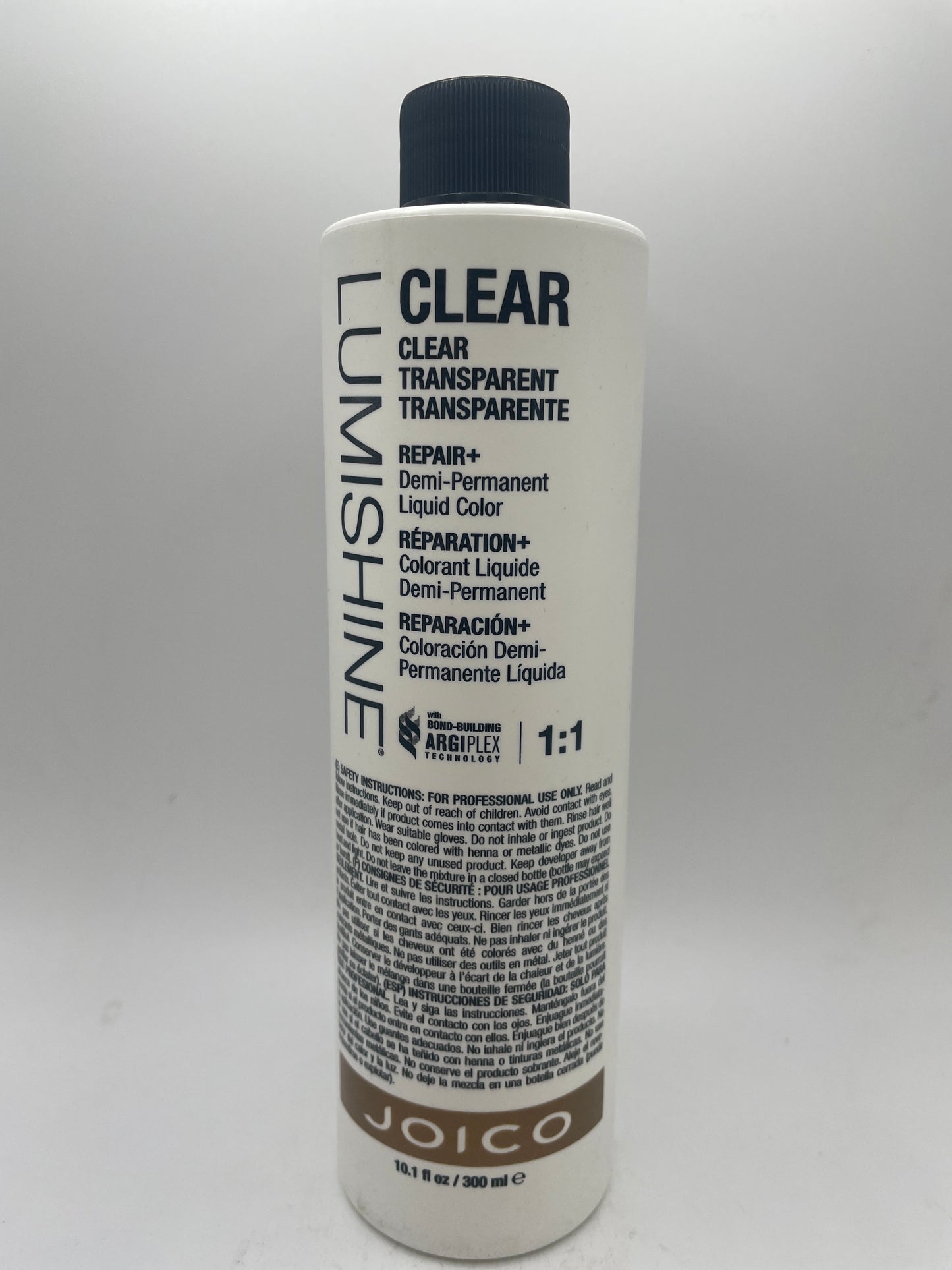 Joico LumiShine CLEAR TRANSPARENT Demi-Permanent Liquid Color 10.1 oz