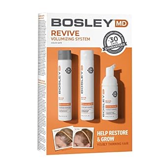 Bosley MD Revive Color Safe Kit Shampoo Conditioner Treatment