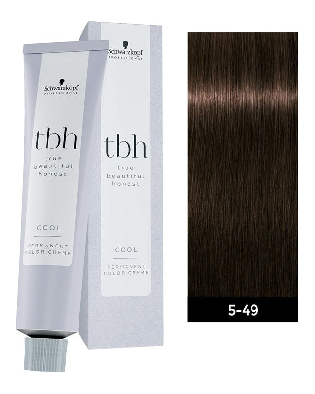 2 Pack Schwarzkopf TBH PERMANENT Hair Color 5-49 C