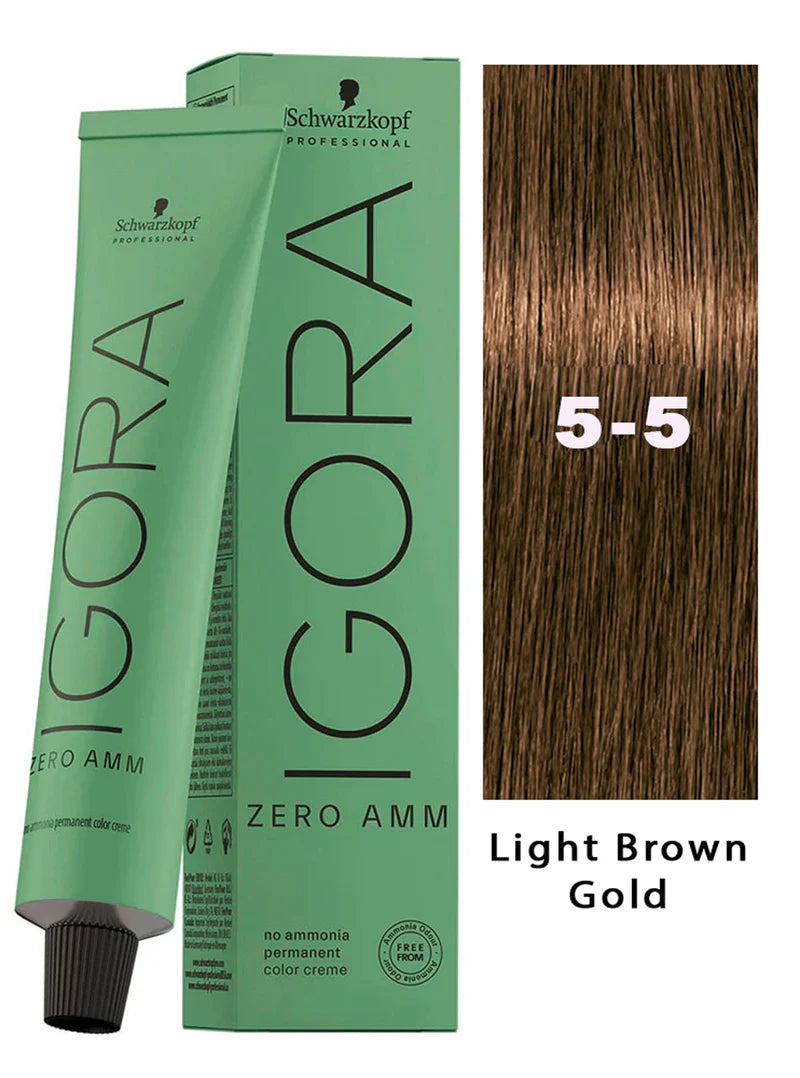2 Pack Schwarzkopf ESSENSITY Permanent Color 5-5 Light Brown Gold 2.02 oz