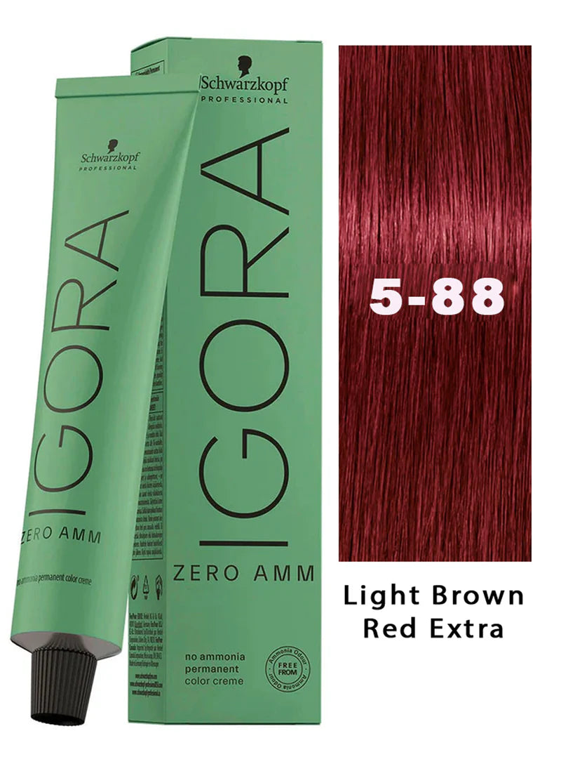 2 PACK Schwarzkopf ESSENSITY Permanent Color 5-88 Light Brown Extra Red 2 oz