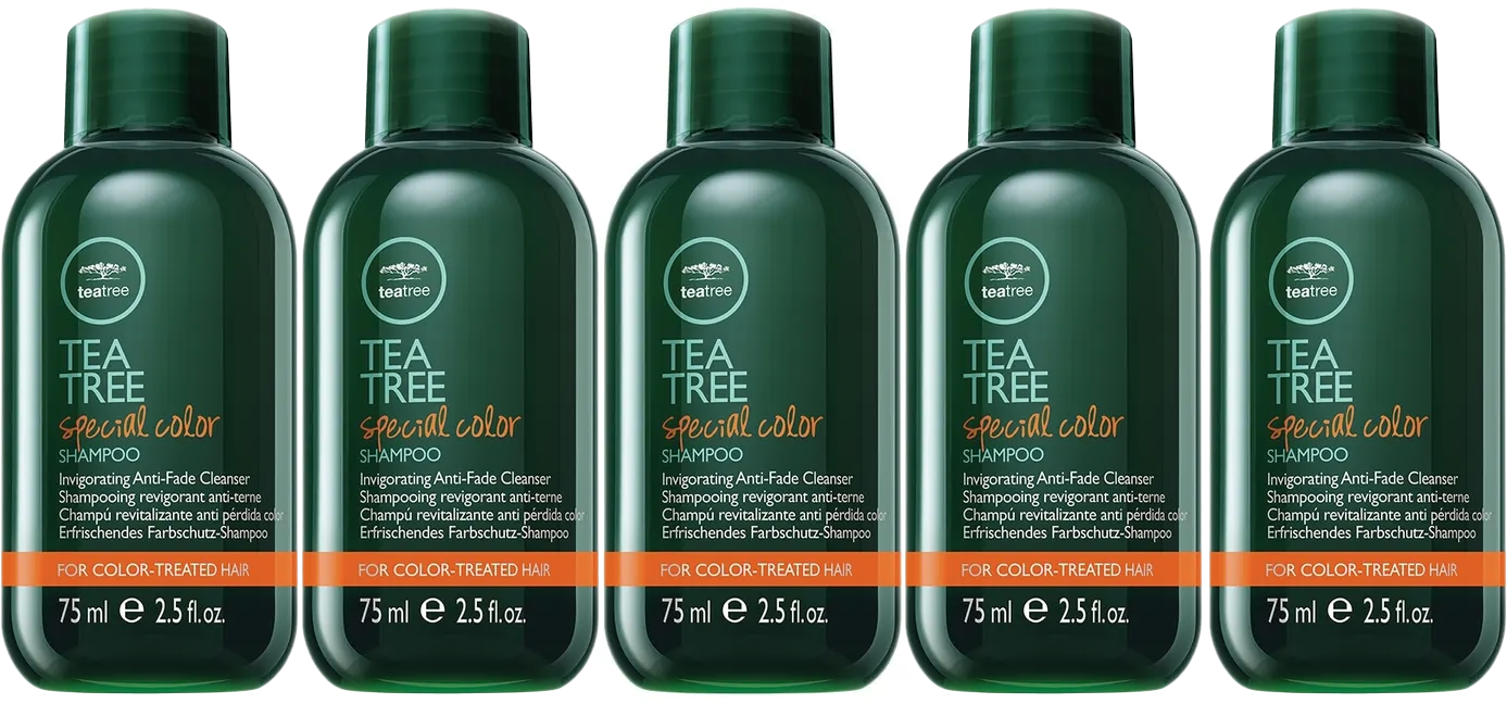 Pack of 5 Paul Mitchell Tea Tree Special Color Shampoo 2.5 oz Anti Fade