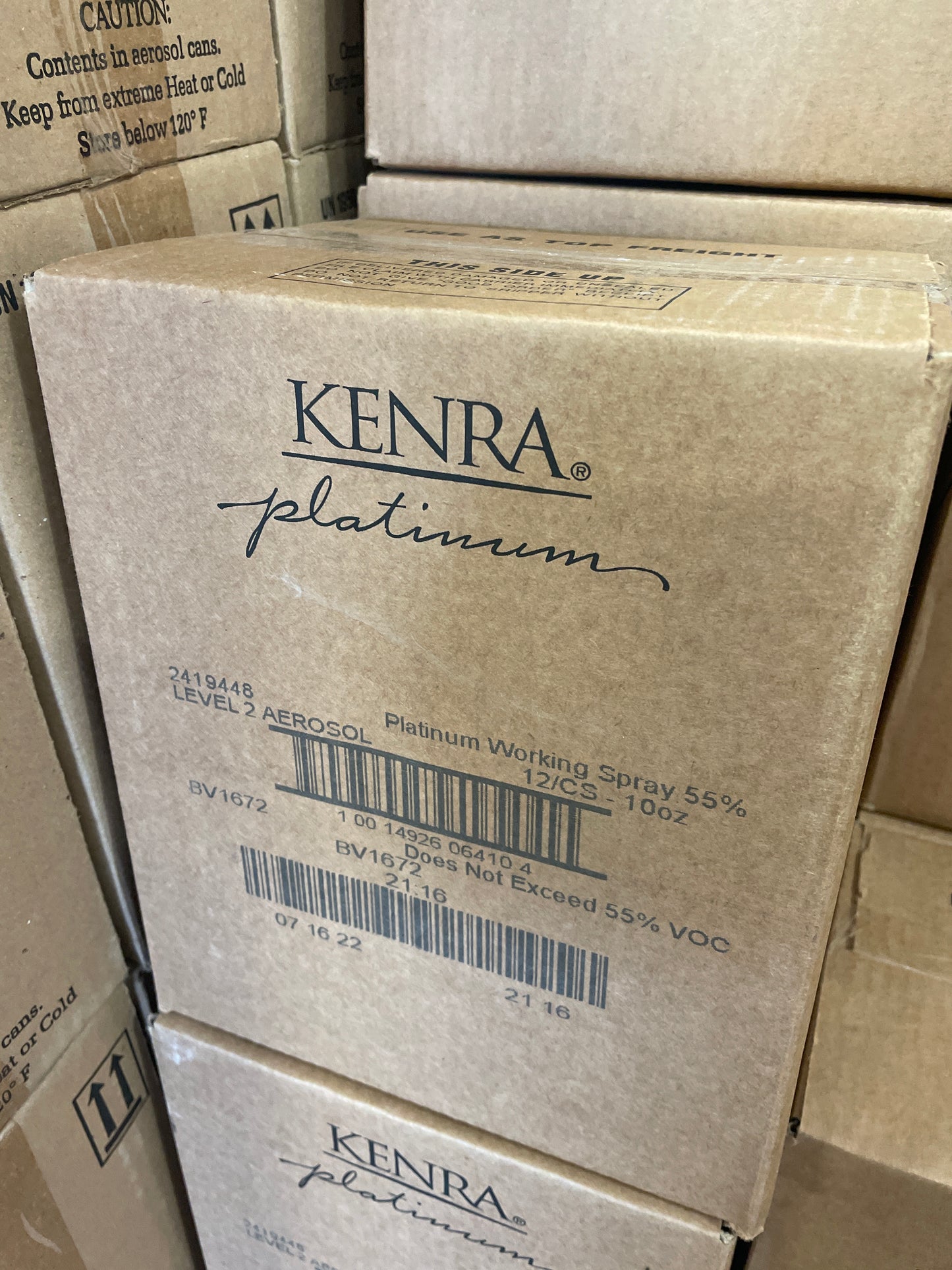 12 Pack! Kenra PLATINUM # 14 WORKING SPRAY 10 OZ - 120 Oz Total