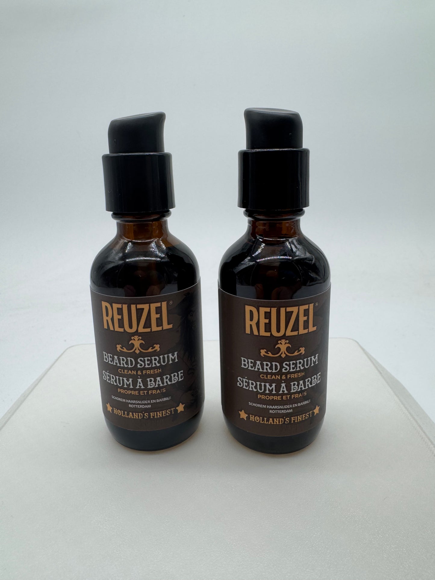 2 Pack Reuzel Beard Serum Clean and Fresh Serum A Barbe 2 fl oz