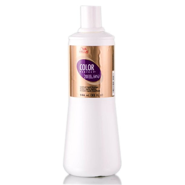 2 Pack Wella Color Perfect Stabilized Liquid Developer - 20 Vol 6% 32 oz