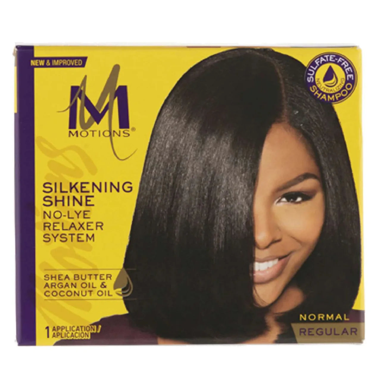 2 Pack - Motion Silkening Shine No Lye Relaxer System Kit