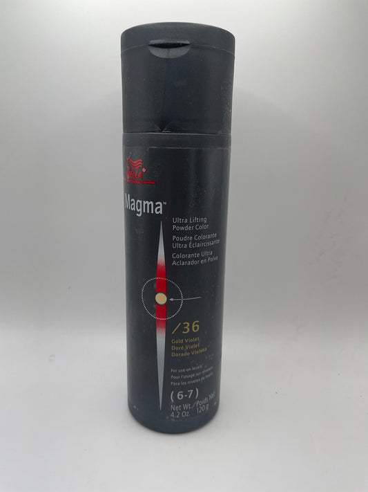 Wella Magma Ultra Lifting Powder Color 36 Gold Violet 4.2 oz