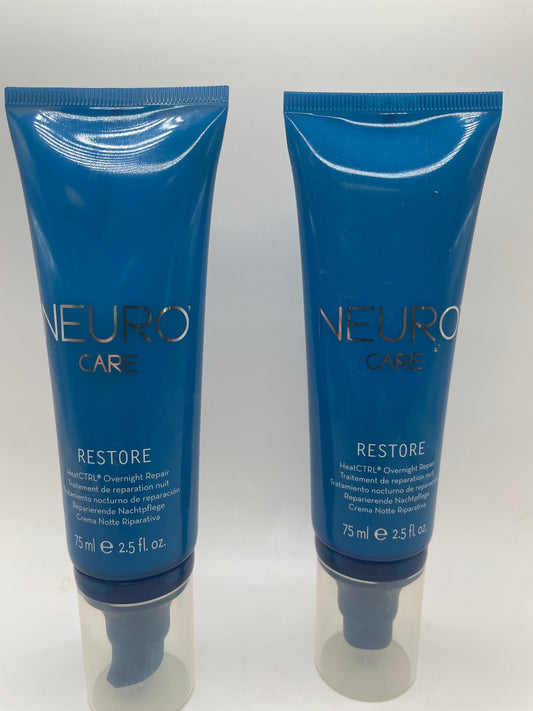 Paul Mitchell Neuro Care Restore HeatCTRL Overnight Repair 2 Pack 2.5 oz