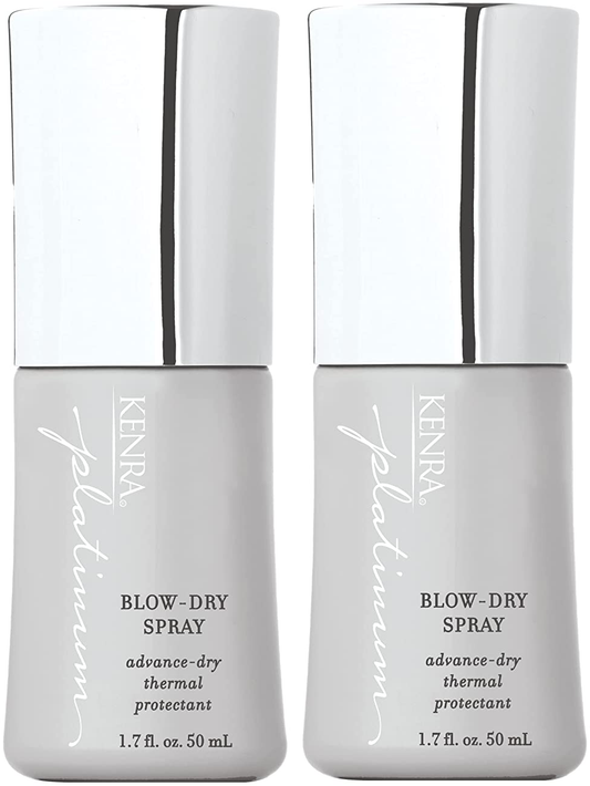 2 Pack Kenra PLATINUM BLOW DRY SPRAY 1.7 OZ