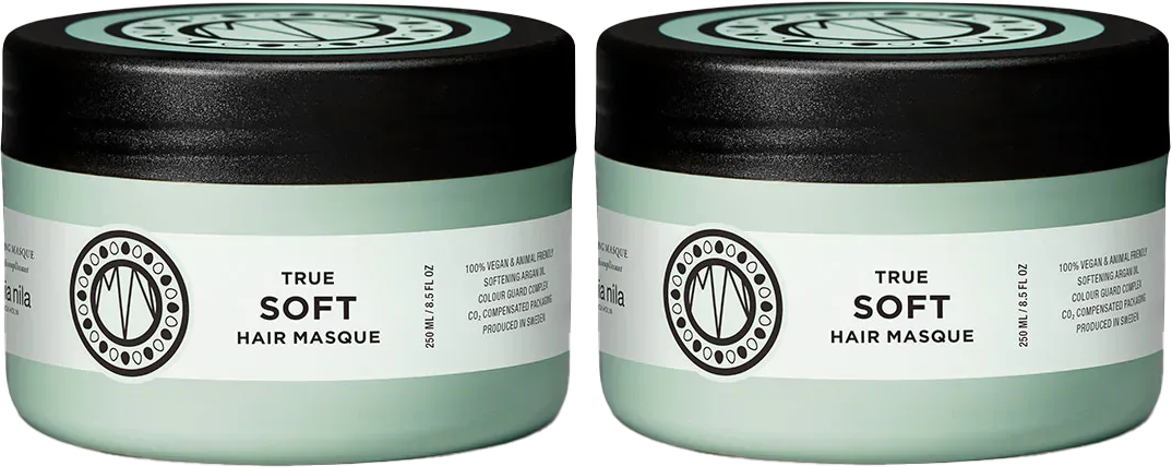 2 Pack Maria Nila True Soft Hair Mask Masque 8.5 oz