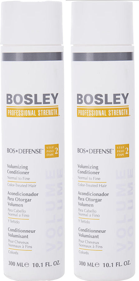 2 pack Bosley Defense Volumizing Conditioner 10.1 fl oz each Normal to Fine