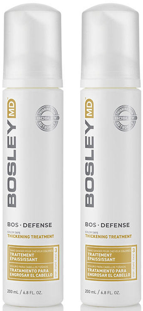 2 Pack Bosley MD Bos Defense Color Safe Thickening Treatment 6.8 oz ea BosleyMD