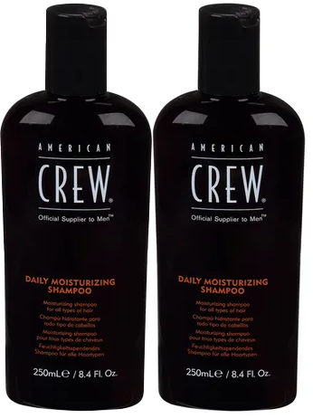 2 Pack American Crew Daily Moisturizing Shampoo 8.45 oz