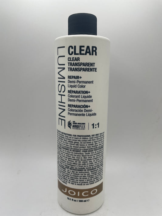 Joico LumiShine CLEAR TRANSPARENT Demi-Permanent Liquid Color 10.1 oz