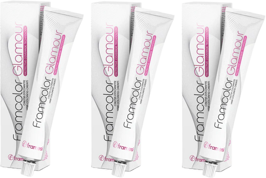 3 Pack Framesi Framcolor GLAMOUR 9.4 3.4 oz Very Light Auburn Blonde