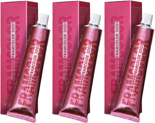 3 Pack FRAMESI FRAMCOLOR PERMANENT Hair Color 640 6.22 2 oz Pure Blue