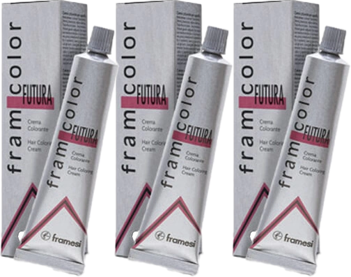 3 Pack Framesi Framcolor Futura Color 4C Medium Chestnut Ash 2 oz 4 C