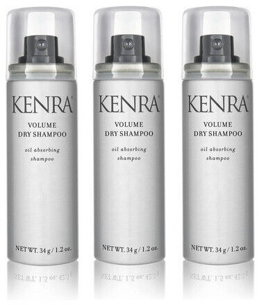3 Pack Kenra Volume Dry Shampoo 1.2 oz Travel Size