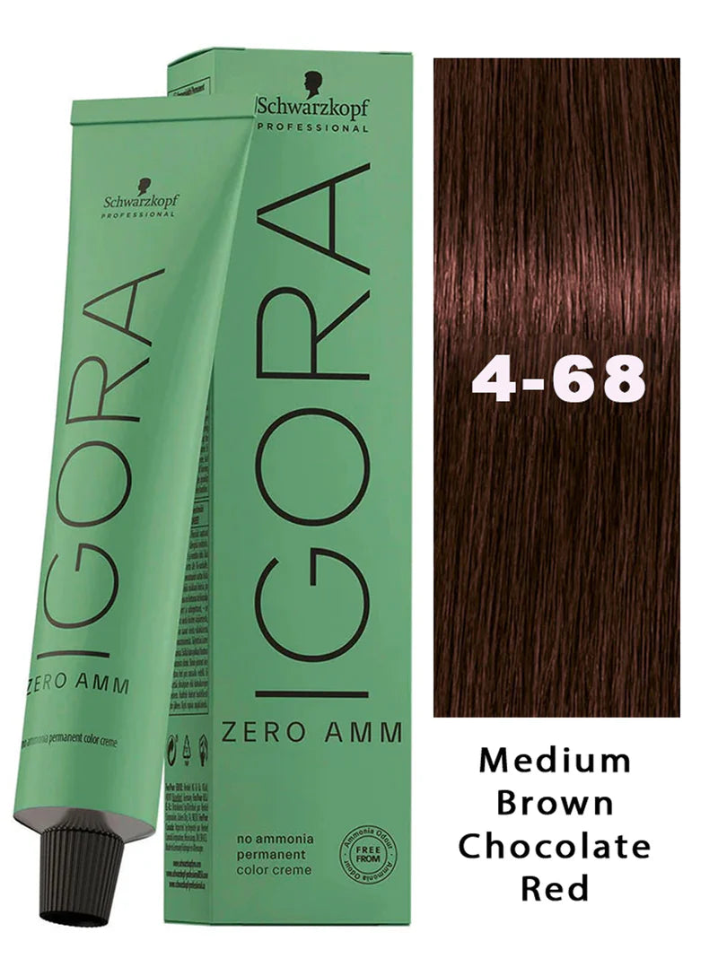 2 Pack Schwarzkopf ESSENSITY Permanent Hair Color 4-68 Medium Brown Chocolate Red