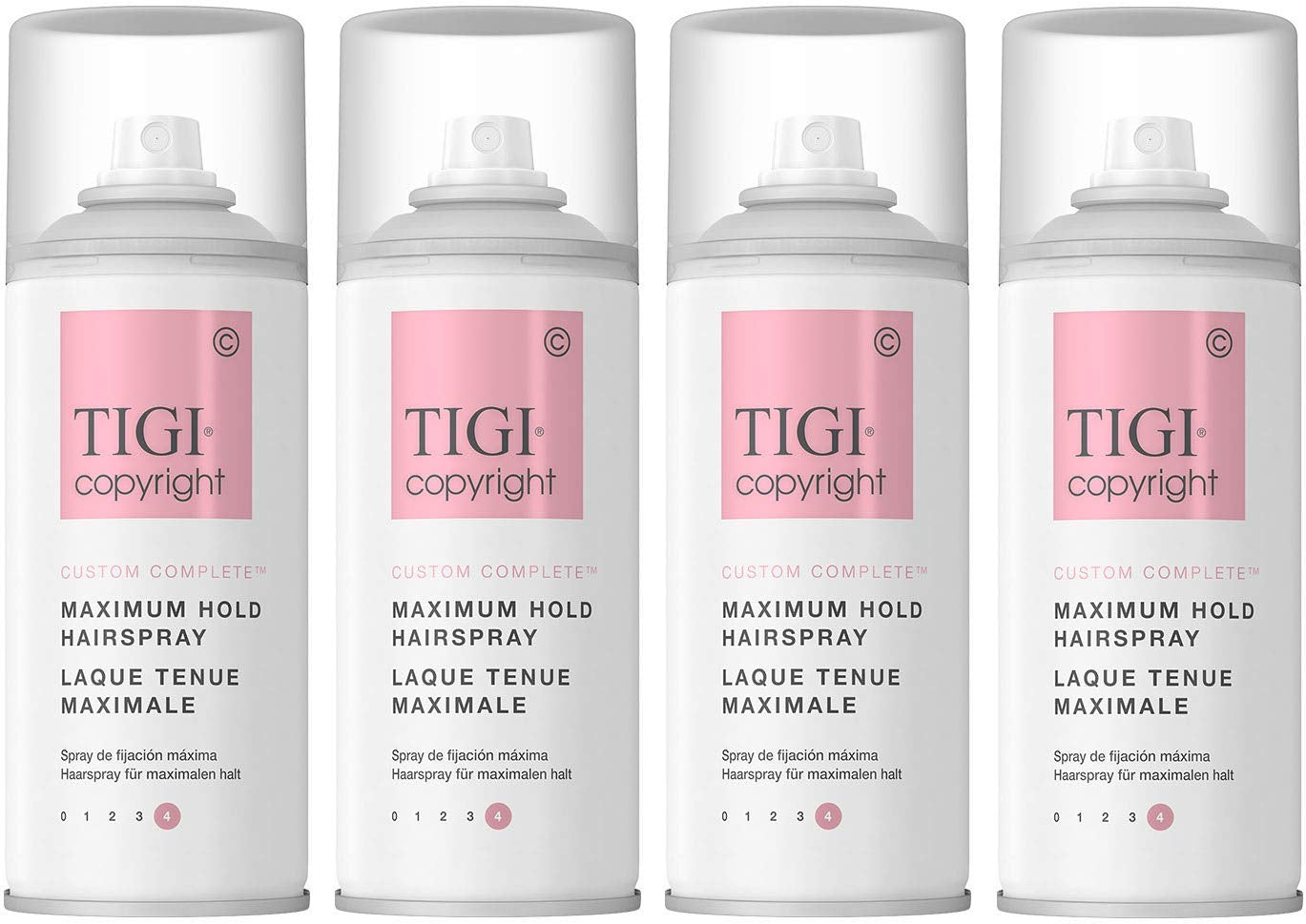 3 Pack TIGI Copyright CUSTOM COMPLETE MAXIMUM HOLD HAIRSPRAY 3 oz