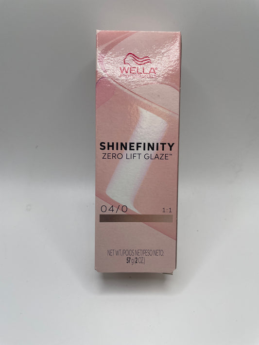 3 Pack Wella Shinefinity Zero Lift Glaze 2 oz 04/0 1:1