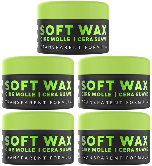 5 Pack Elegance Soft Wax with Argan Oil, 3.38 oz