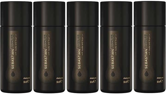 25 PACK Sebastian Dark Oil Jojoba and Argan Shampoo 1.7 oz each