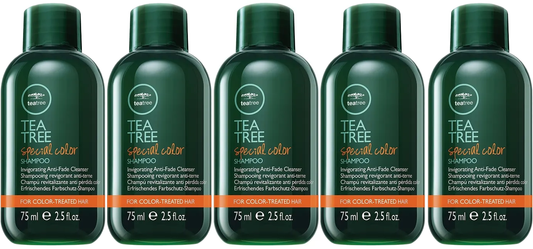 Pack of 5 Paul Mitchell Tea Tree Special Color Shampoo 2.5 oz Anti Fade