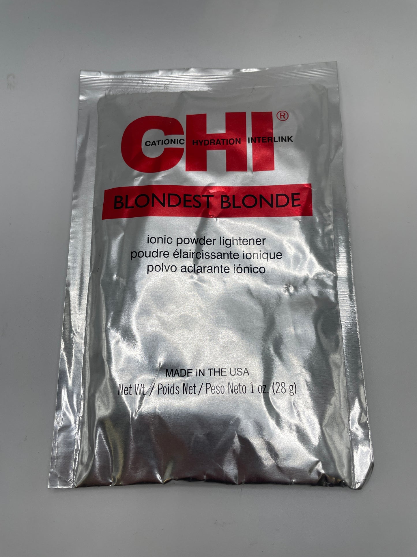 3 Pack Chi Blondest Blonde Ionic Powder Lightener 1 oz Packets