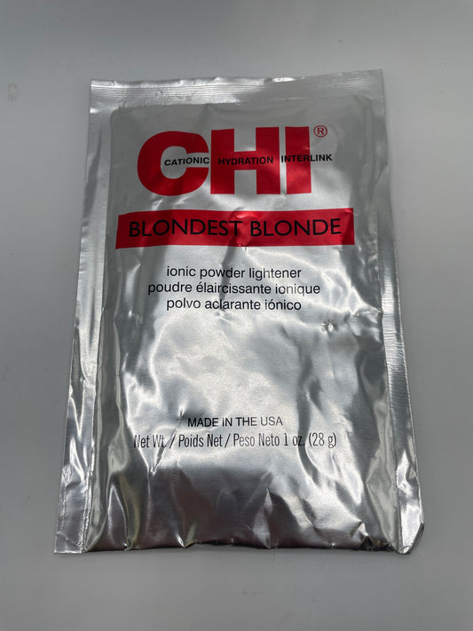 3 Pack Chi Blondest Blonde Ionic Powder Lightener 1 oz Packets