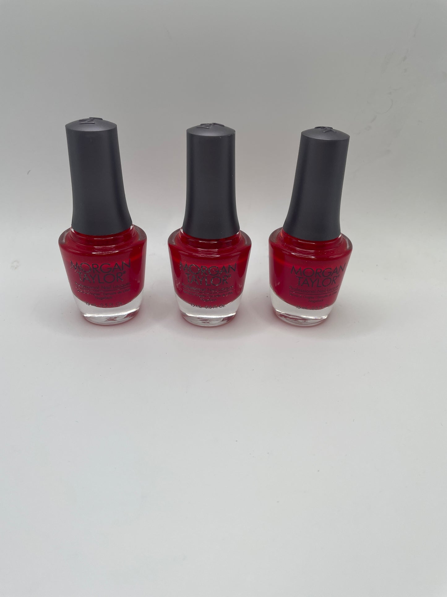 3 Pack Pretty Woman Morgan Taylor Nail Polish/Lacquer .5 fl oz