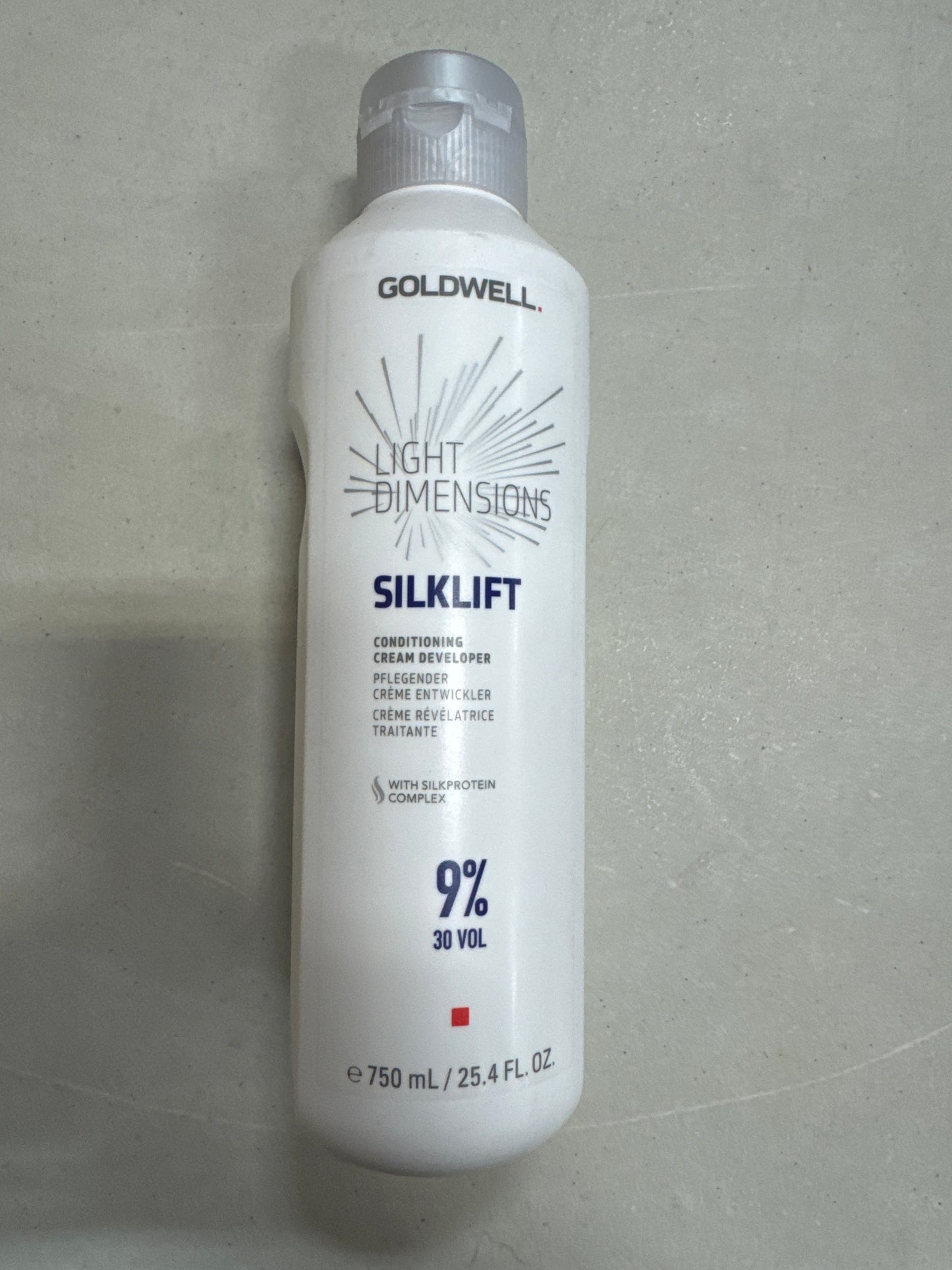 2 Pack Goldwell Light Dimensions Silk Lift Cream 9% Developer 30 vol 25.4 oz