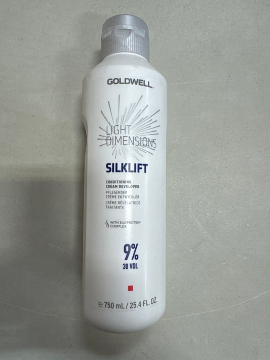 2 Pack Goldwell Light Dimensions Silk Lift Cream 9% Developer 30 vol 25.4 oz