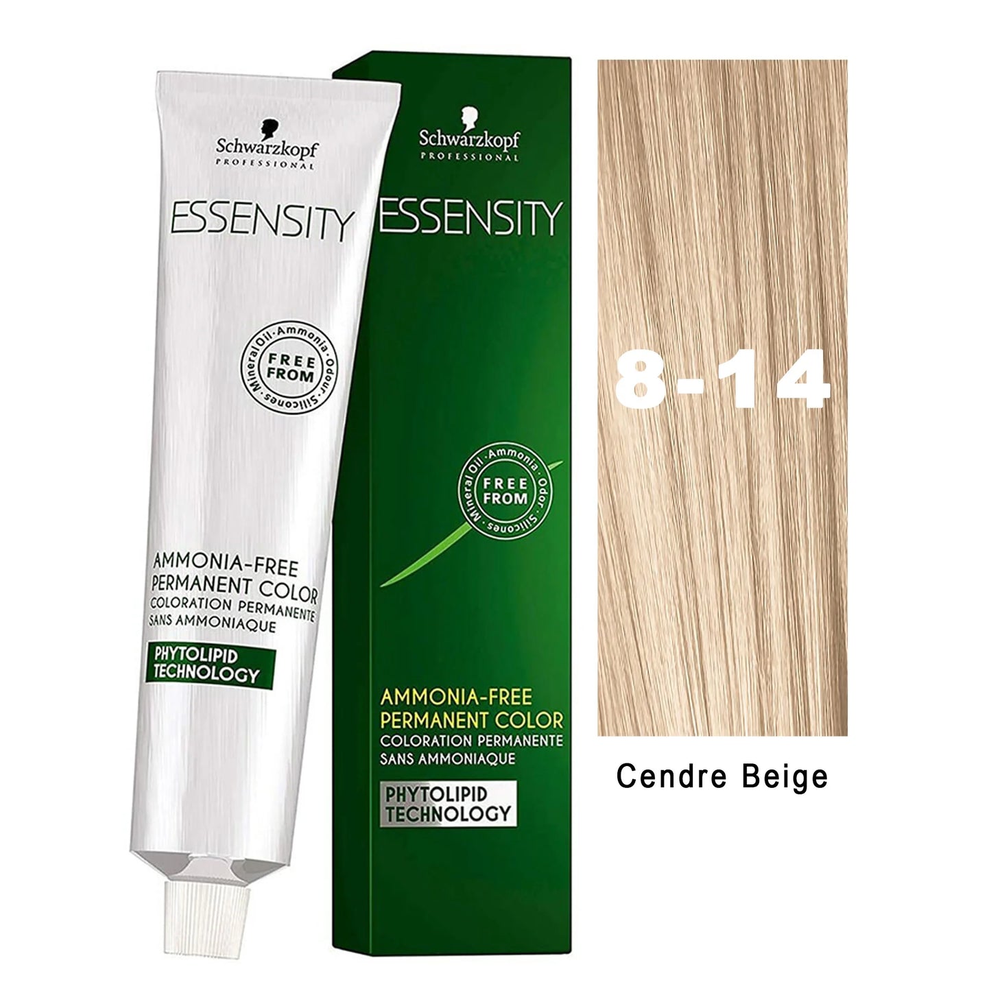 2 Pack Schwarzkopf ESSENSITY Permanent Color 8-14 Light Blonde Beige 2 oz