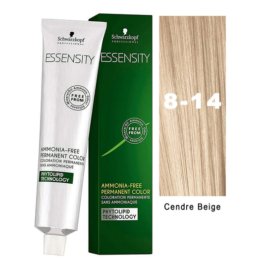 2 Pack Schwarzkopf ESSENSITY Permanent Color 8-14 Light Blonde Beige 2 oz