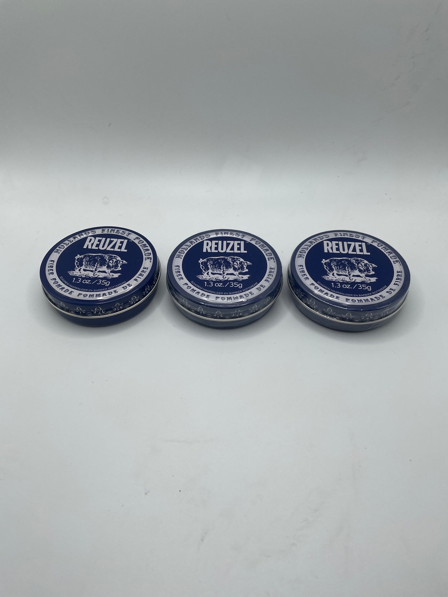 3 Pack Reuzel Fiber Pomade 35 g/ 1.3 oz.