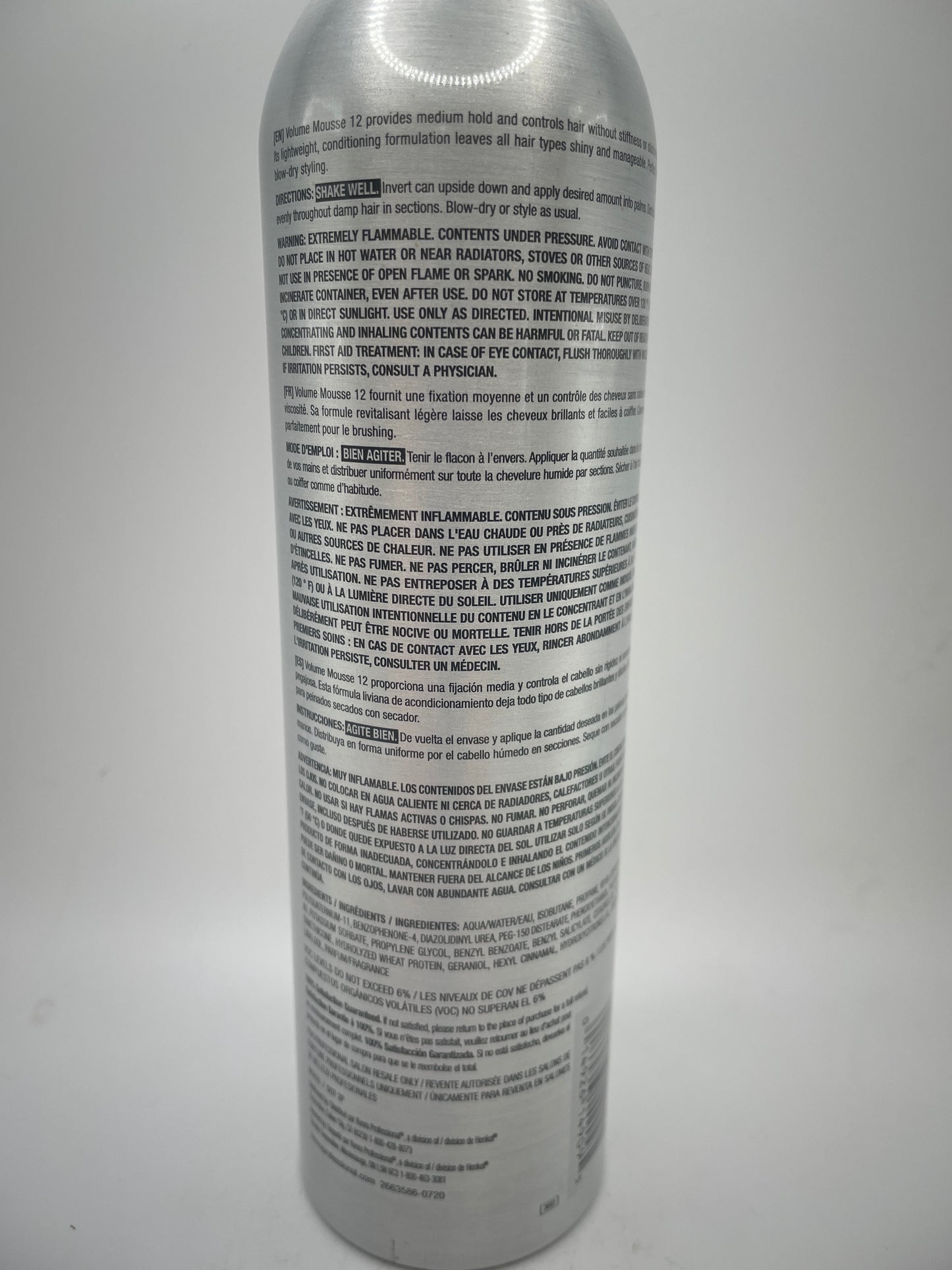 3 Pack Kenra Volume Hair Mouse # 12 Medium Hold 8 oz.