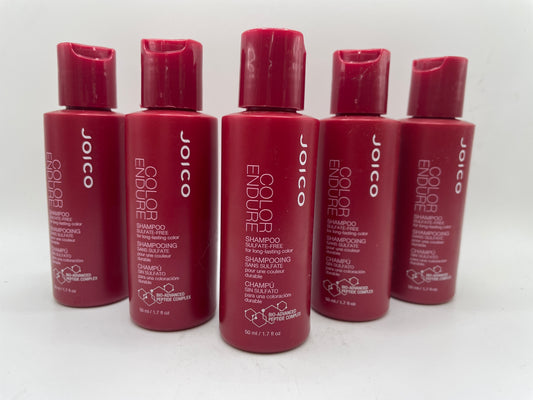 5 Pack Joico Color Endure Shampoo Travel Size 1.7 oz each