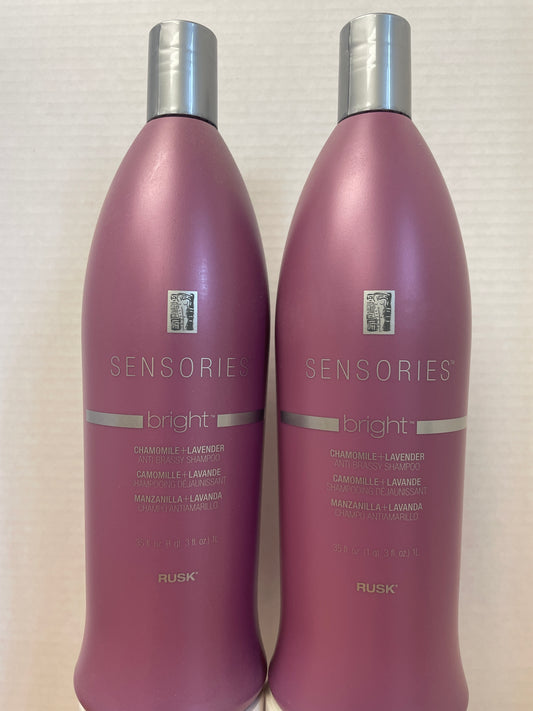 2 Pack Rusk Sensories Bright Chamomile & Lavender Brightening Shampoo 35 fl oz