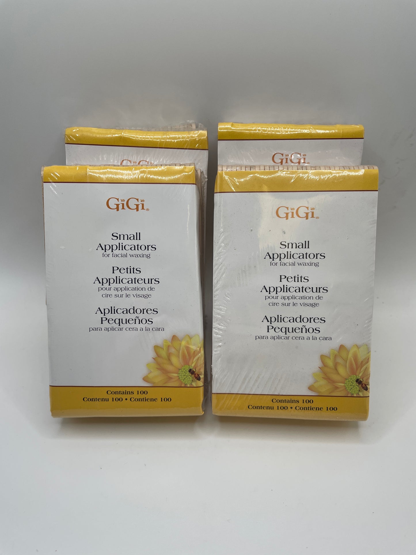 Gigi Small Wax Applicators 4 Packs of 100