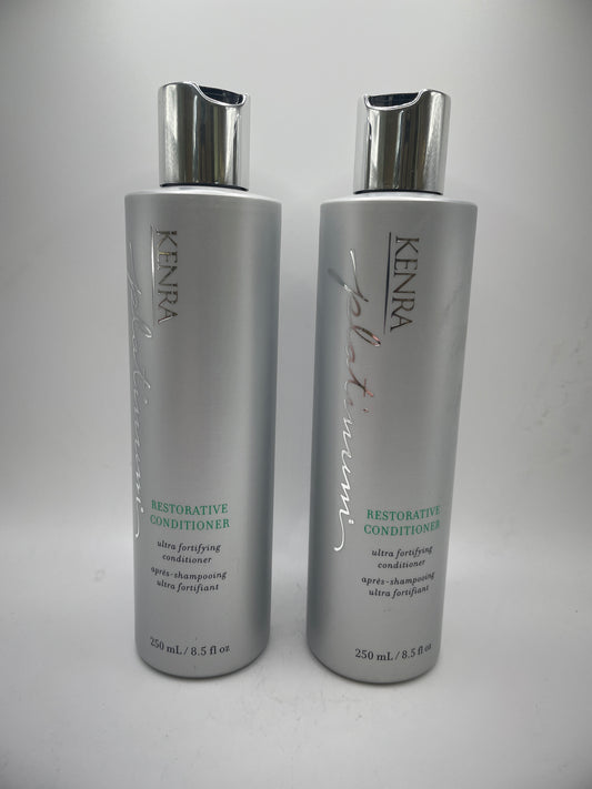 2 Pack Kenra Platinum Restorative Conditioner Ultra Fortifying 8.5 oz