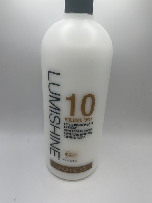 2 Pack Joico Lumishine Creme Developer 10 Volume 33.8 oz