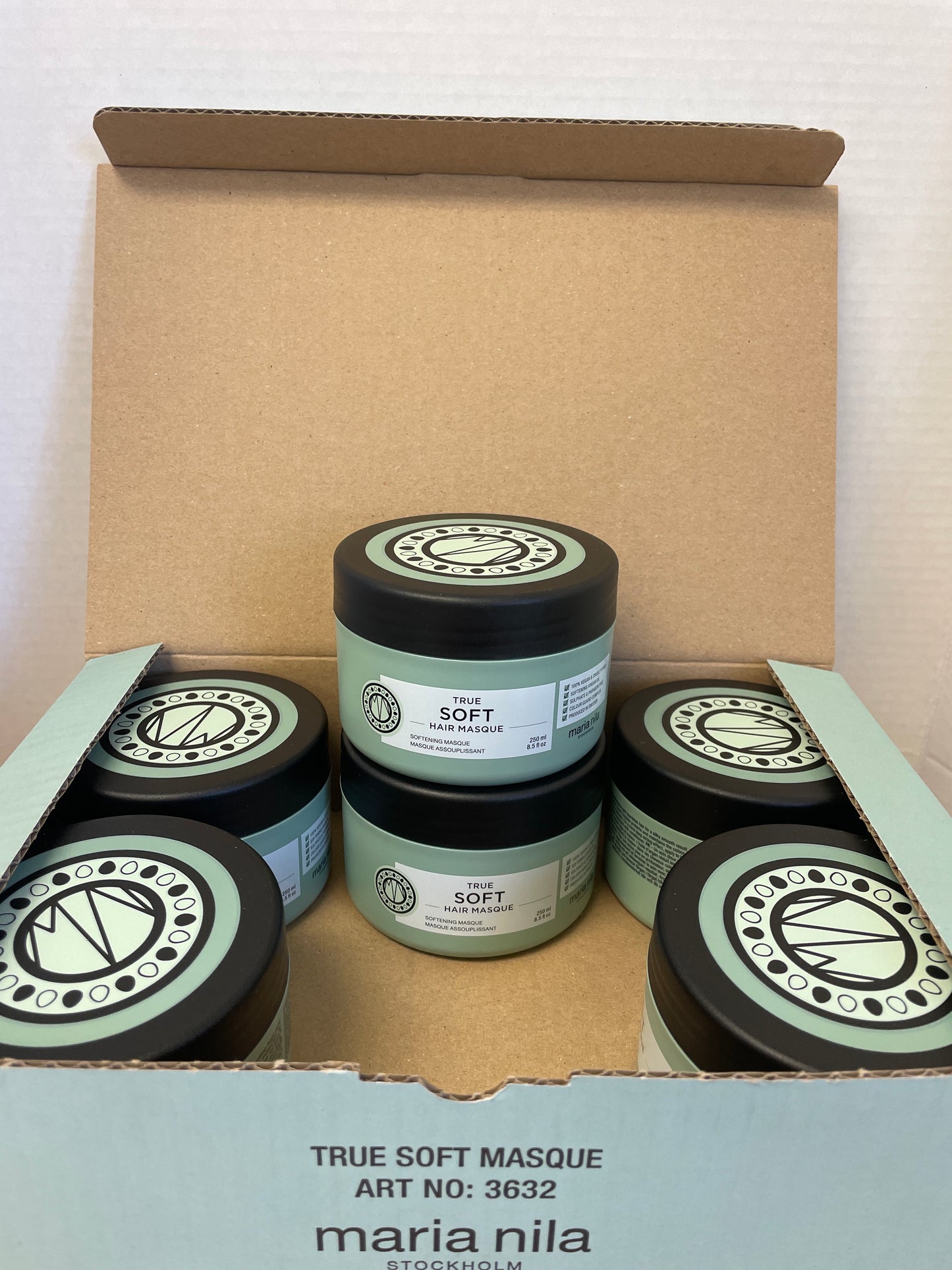 6 Pack (1 Case) Maria Nila True Soft Hair Mask Masque 8.5 oz