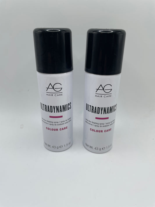 2 Pack AG Hair Care Ultradynamics Colour Care  Finishing Spray 1.5 oz