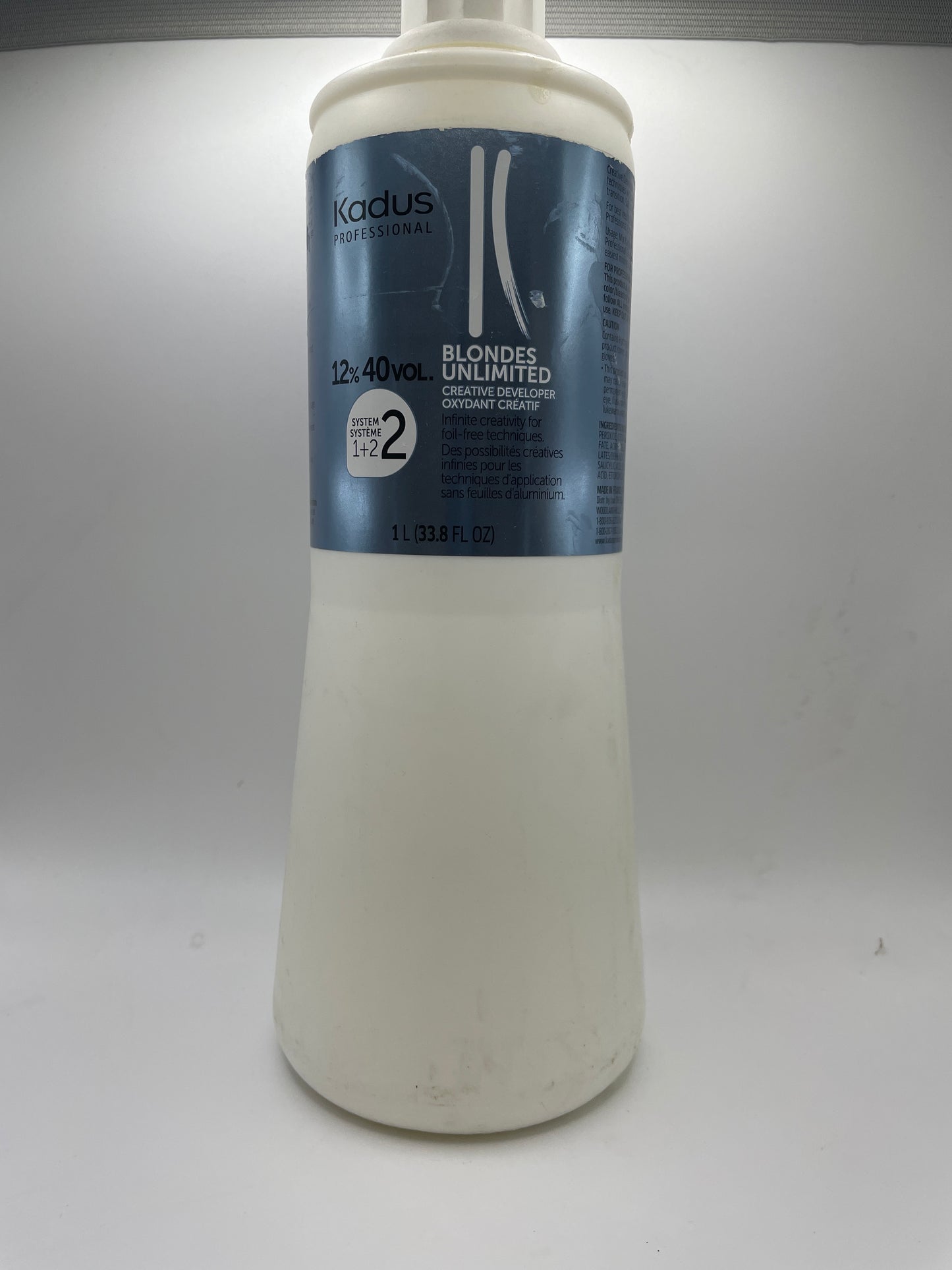 2 Pack Kadus 12% 40 Volume Blondes Unlimited Creme Developer 33.8 oz.