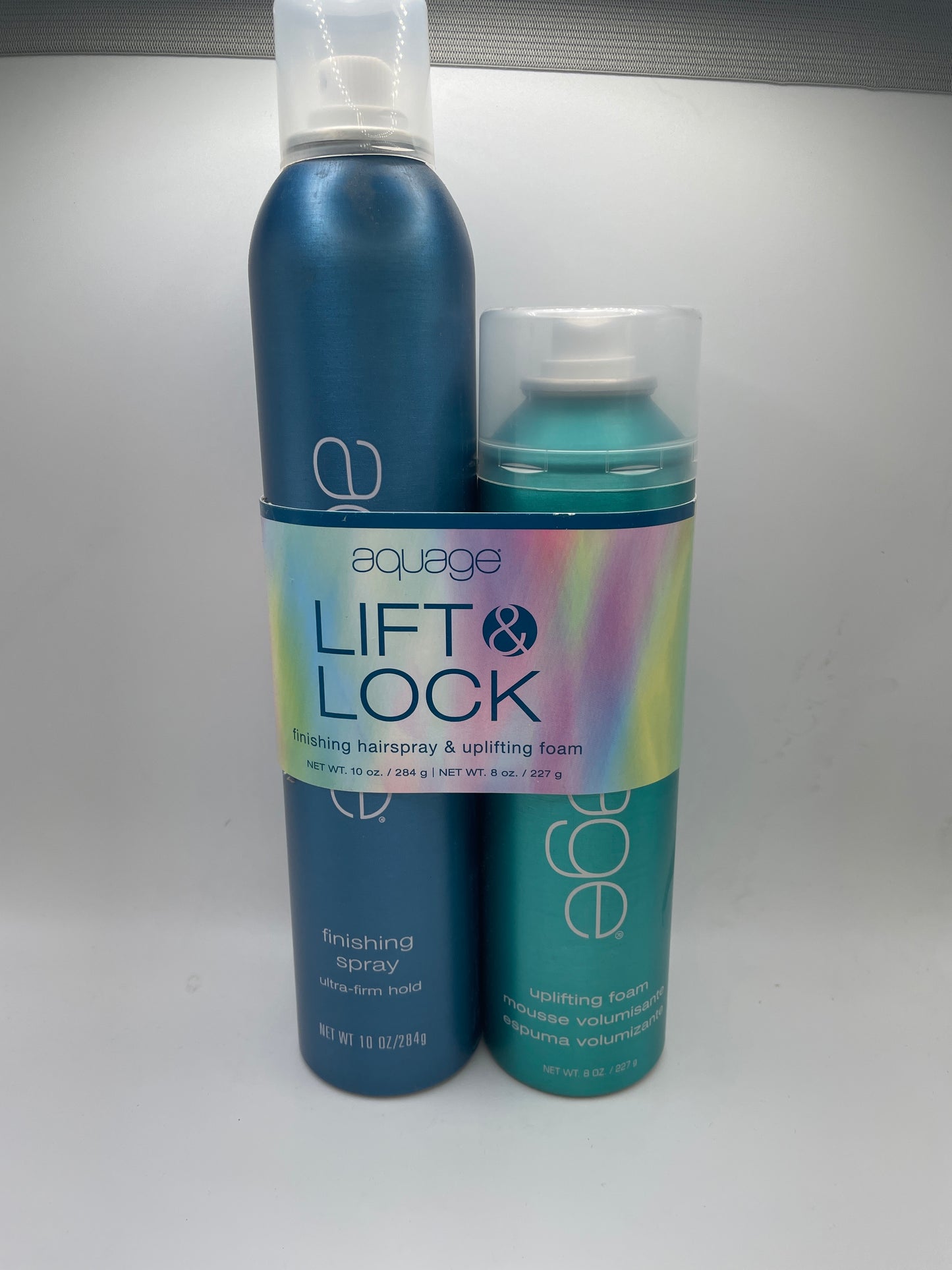 Aquage Lift & Lock Finishing Hairspray 10 oz with Uplifting Foam Duo 8 oz