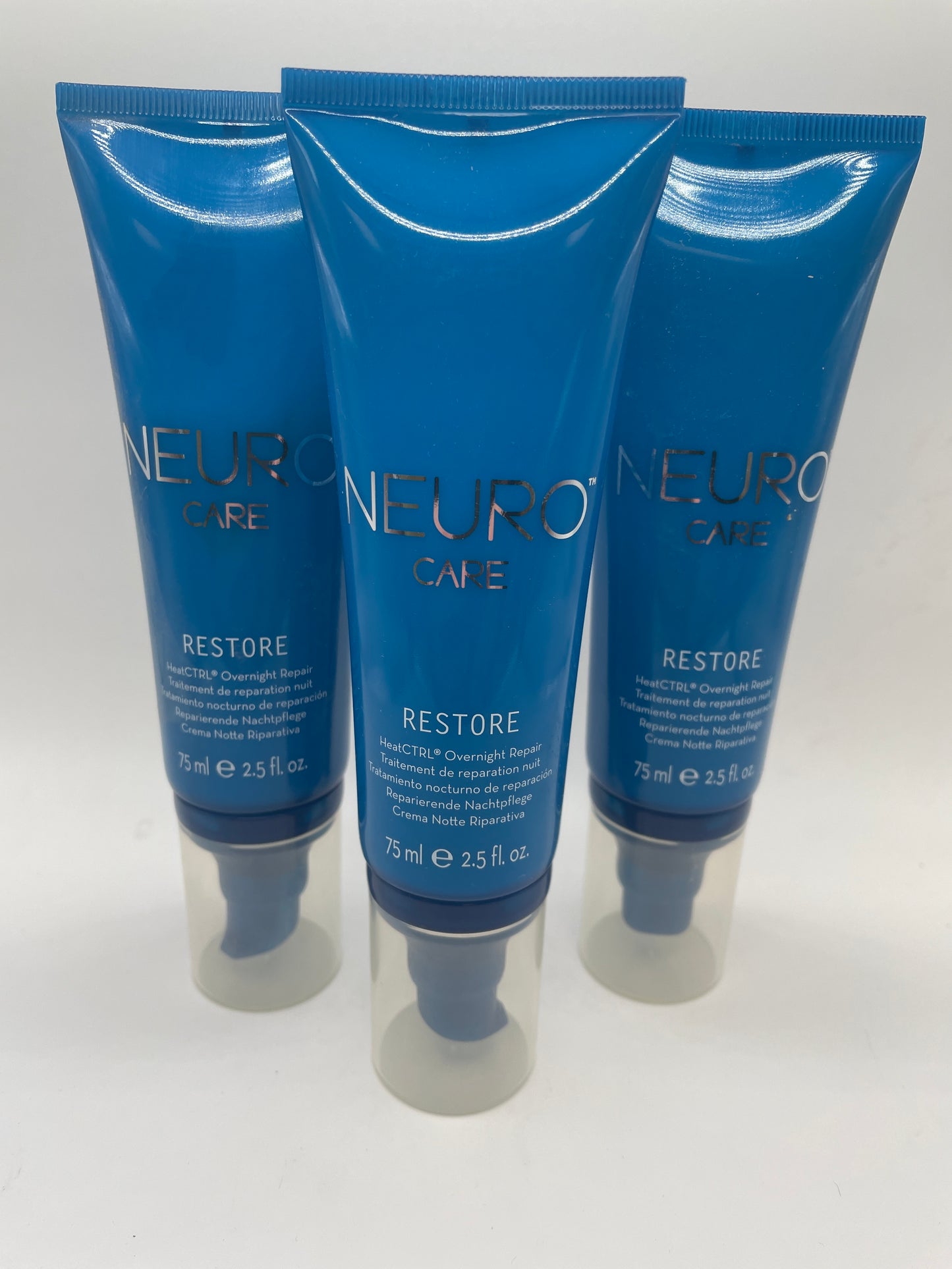3 Pack Paul Mitchell Neuro Care Restore HeatCTRL Overnight Repair 2.5 oz