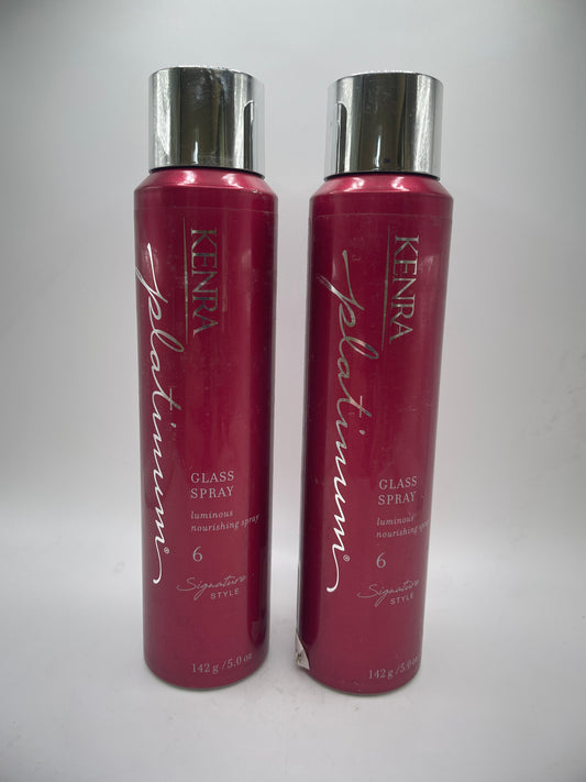 2 Pack Kenra Platinum Glass Spray 6 5.0 oz